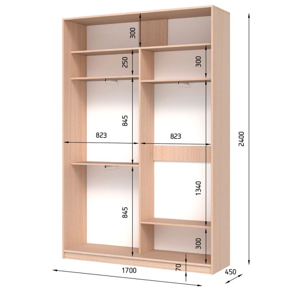 Шафа-купе E-line 2.3 – ідеальне рішення для вашої спальні чи передпокою