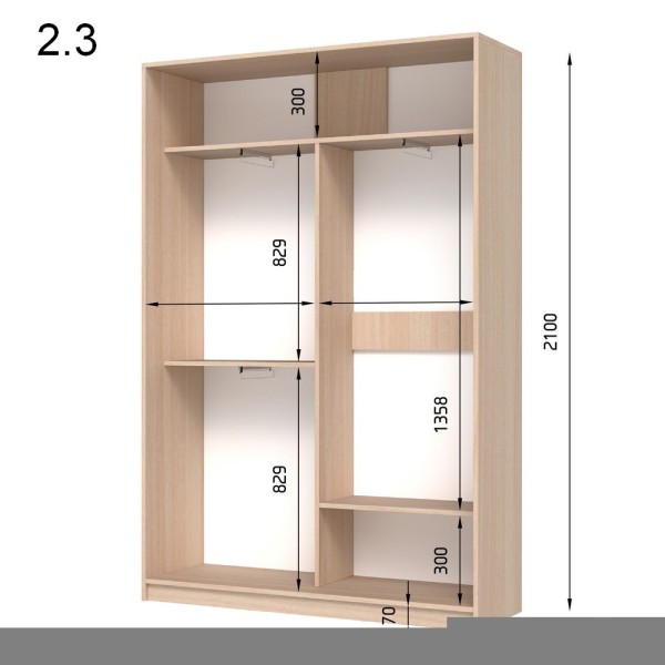 Шафа-купе E-line арт 898891: стильний вибір для вашого інтер'єру