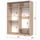 Шафа-купе E-line 2.3 ДСП 1600х600 - для вашого інтер'єру