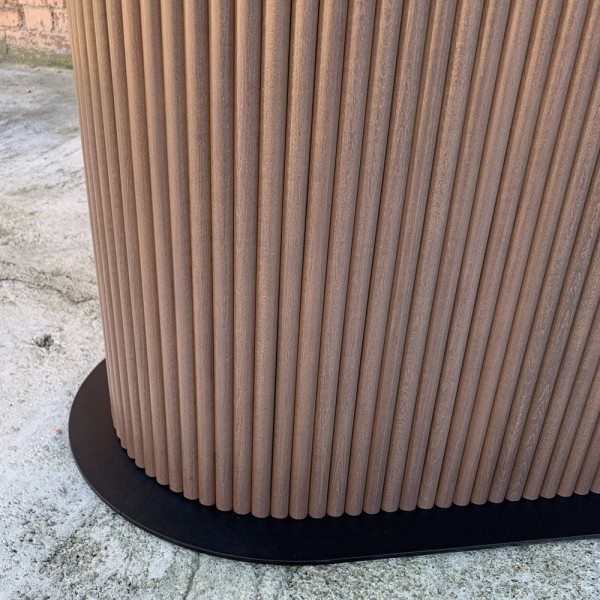 Прямокутний стіл HPL з овальною основою на пластині (Arpa 0028 Erre)