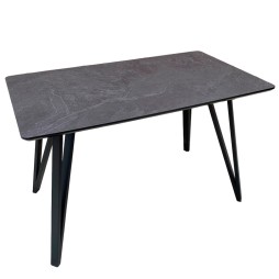 Прямокутний стіл HPL Основа Стріли Arrows (Сланець Юрський антрацит)