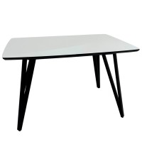 Прямокутний стіл HPL Основа Стріли Arrows (Кашемір сірий)