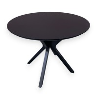 Обеденный круглый стол из HPL NEO (Черный)