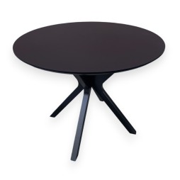 Обідній круглий стіл з HPL NEO (Чорний)