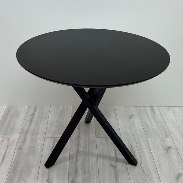 Круглий стіл HPL Основа Христовидна Exes (Чорний)