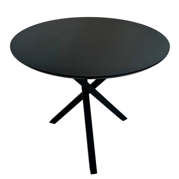 Круглий стіл HPL Основа Христовидна Exes (Чорний)