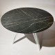 Круглий стіл HPL Arrows (Чорний Камінь П'єтра Гріджіа) для кухні та кафе
