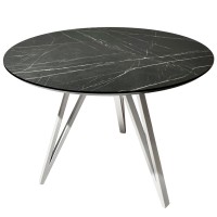 Круглий стіл HPL Arrows (Чорний Камінь П'єтра Гріджіа)