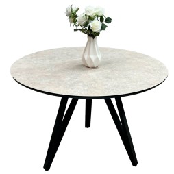 Круглий стіл HPL Arrows (Кераміка Тессина крем)