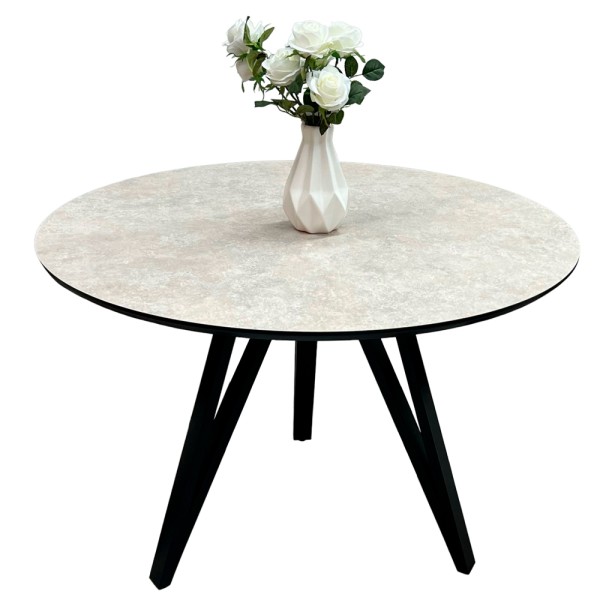 Круглий стіл HPL Arrows (Кераміка Тессина крем)