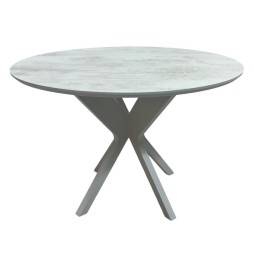 Круглий стіл HPL дерево NEO (Хромікс білий)