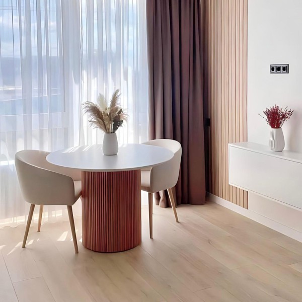 Круглий розкладний стіл HPL Циліндр з нагелів (Arpa 0249 ERRE)