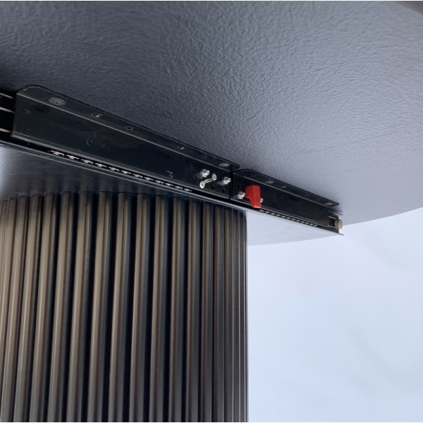 Круглий розкладний стіл HPL Циліндр з нагелів на пластині (Arpa 3324 MIKA)