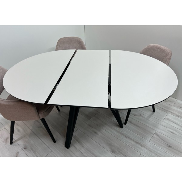 Розкладний круглий стіл HPL Три стріли Arrows (Кашемір сірий)