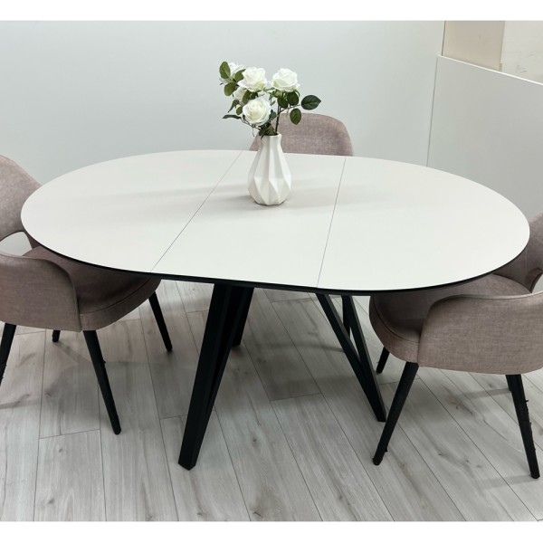 Розкладний круглий стіл HPL Три стріли Arrows (Кашемір сірий)