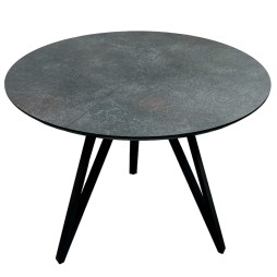 Розкладний круглий стіл HPL Три стріли Arrows (Граніт Верчеллі антрацит)