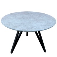 Розкладний круглий стіл HPL Три стріли Arrows (Бетон Чикаго світло-сірий)