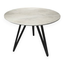 Розкладний круглий стіл HPL Три стріли Arrows (Хромікс Білий)