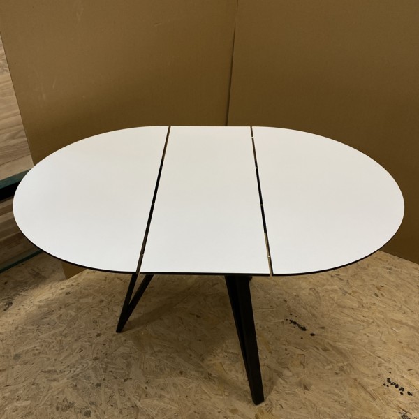 Розкладний круглий стіл HPL Три стріли Arrows (Білий преміум)