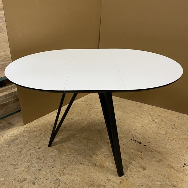 Розкладний круглий стіл HPL Три стріли Arrows (Білий преміум)