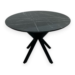 Розкладний круглий стіл HPL NEO (Камінь П'єтра Гріджіа)