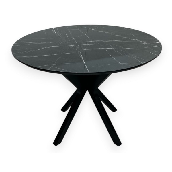 Розкладний круглий стіл HPL NEO (Камінь П'єтра Гріджіа)