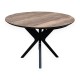 Розкладний круглий стіл HPL NEO (Дуб галіфакс олово)