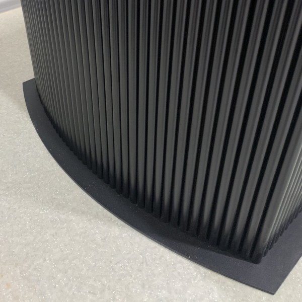 Розкладний прямокутний стіл HPL з мармуром Чиполліно сірий