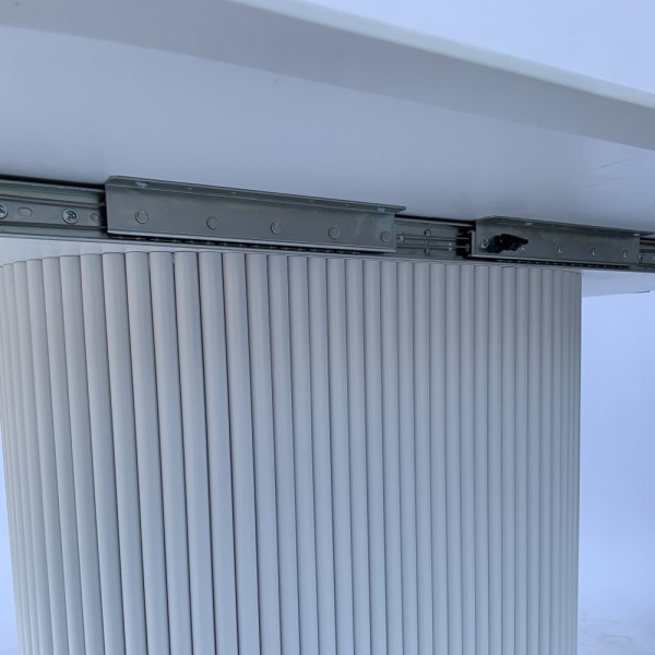 Розкладний овальний стіл HPL (Мармур Леванто білий)