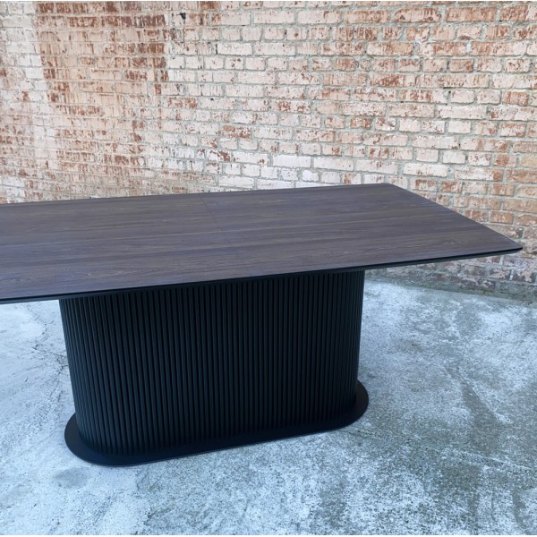 Розкладний стіл HPL з овальною основою для кухні