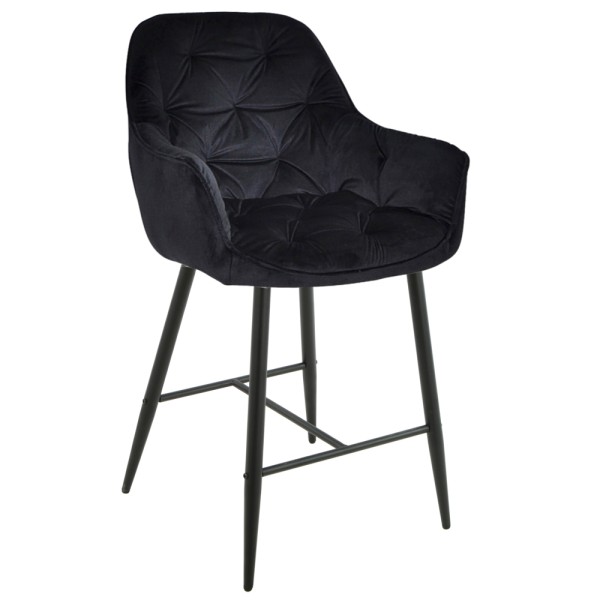 Напівбарний стілець Nora black - стиль та комфорт для вашого інтер'єру