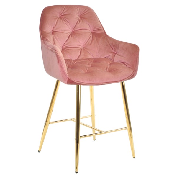 Напівбарний стілець Nora gold — зручність та стиль для будь-якого інтер'єру
