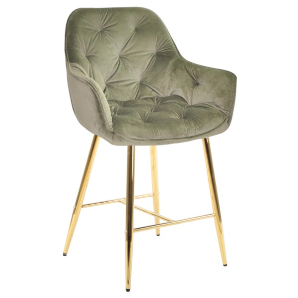 Напівбарний стілець Nora gold — зручність та стиль для будь-якого інтер'єру