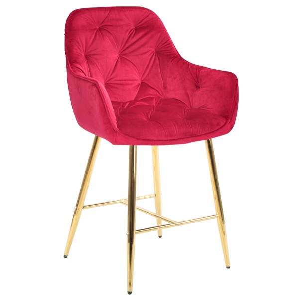 Напівбарний стілець Nora gold — зручність та стиль для будь-якого інтер'єру