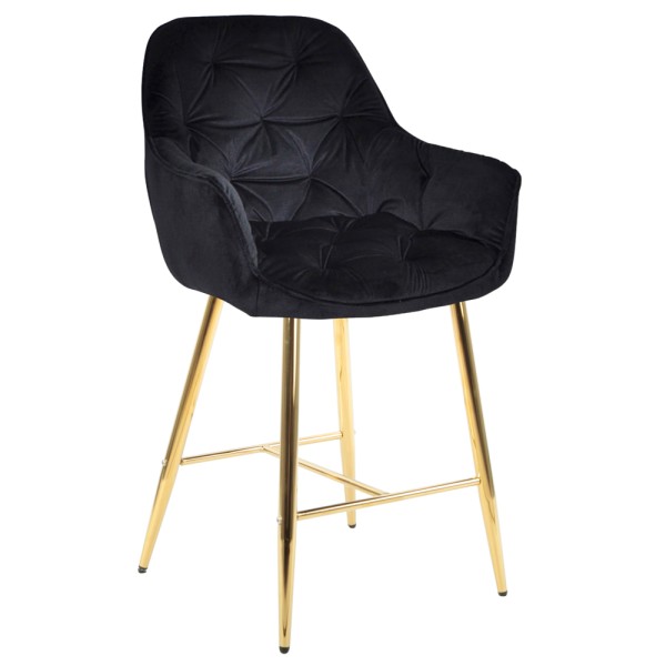 Напівбарний стілець Nora gold — зручність та стиль для будь-якого інтер'єру