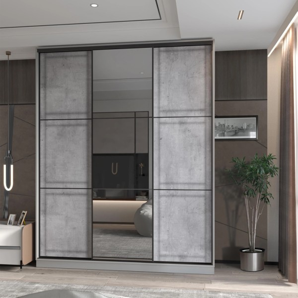 Шафа-купе S-line ШК 3.2.21.45.21 2100х450 — стильна шафа для вашої спальні