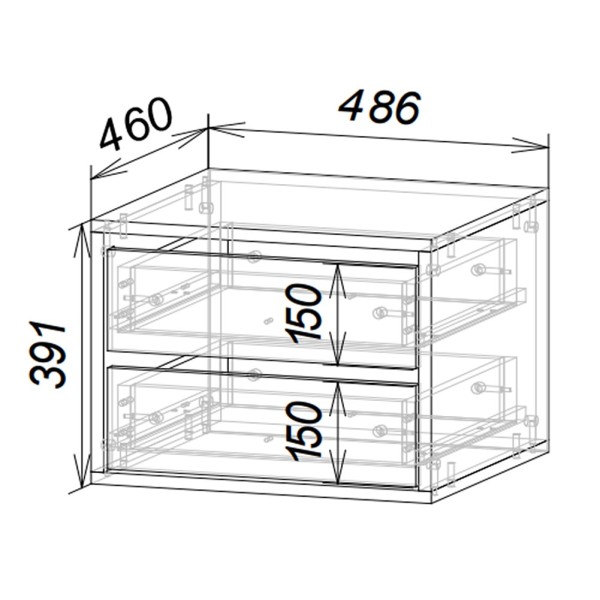 Шафа-купе M-line арт 898783 від Elite Mebel