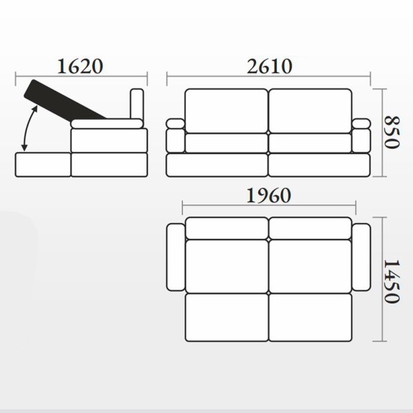 Кутовий розкладний диван Вірджинія