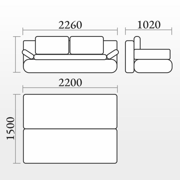 Розкладний диван Алюр для вітальні з механізмом викатний
