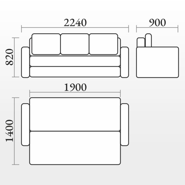 Розкладний диван Олімп 2