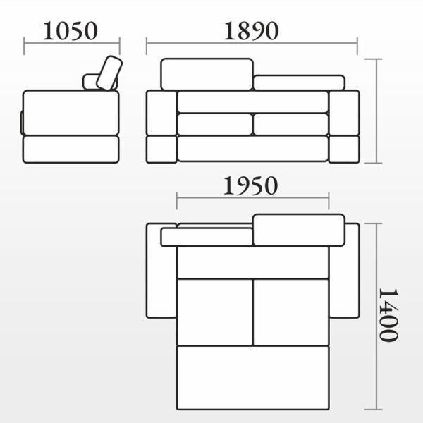 Розкладний диван Спейс для вашої вітальні