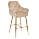 Барний стілець Nora gold для сучасного інтер'єру