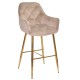 Барний стілець Nora gold для сучасного інтер'єру