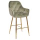 Барний стілець Nora gold для сучасного інтер'єру