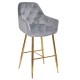 Барний стілець Nora gold для сучасного інтер'єру