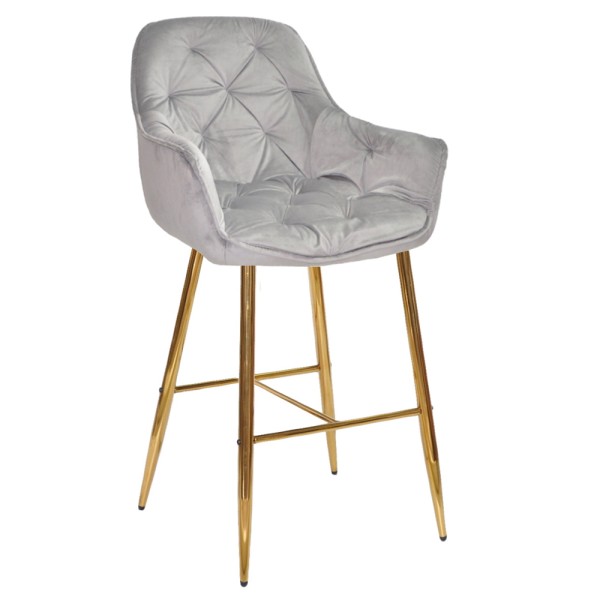 Барний стілець Nora gold для сучасного інтер'єру