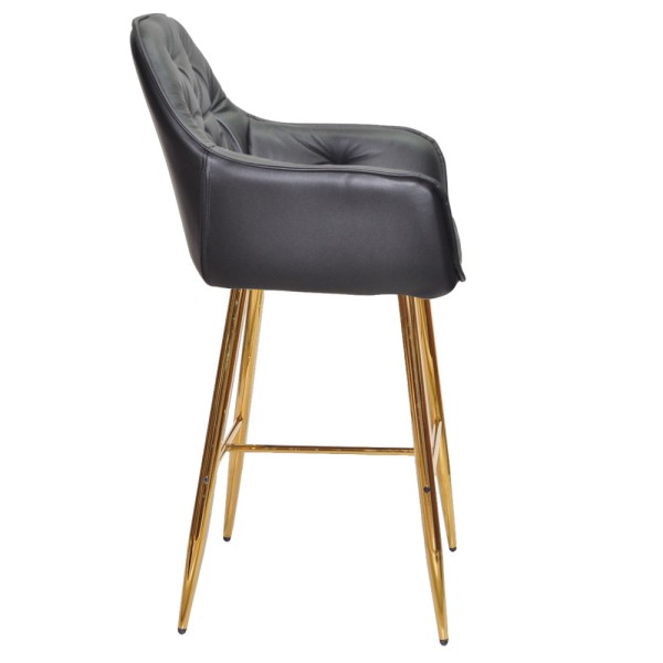 Барний стілець Nora gold для сучасного інтер'єру