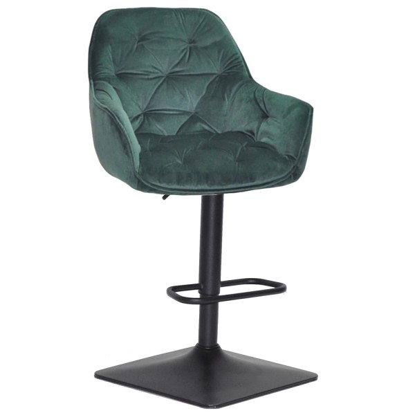 Барний стілець Leroy SQ black — для сучасного інтер'єру