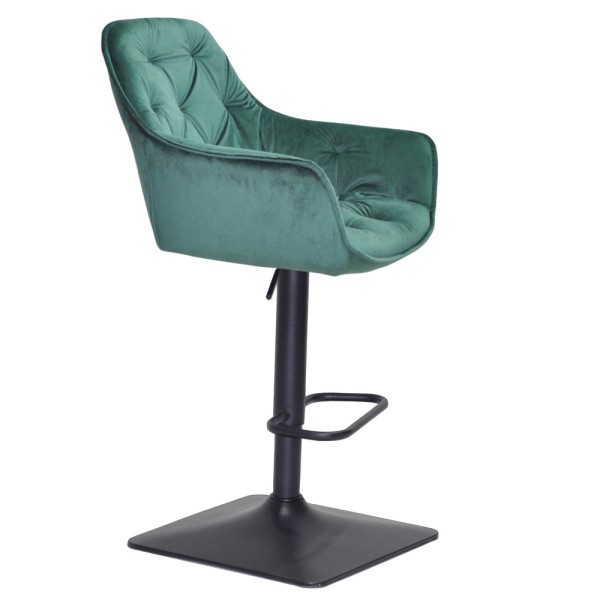 Барний стілець Leroy SQ black — для сучасного інтер'єру