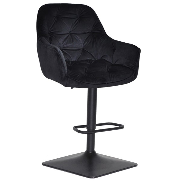 Барний стілець Leroy SQ black — для сучасного інтер'єру